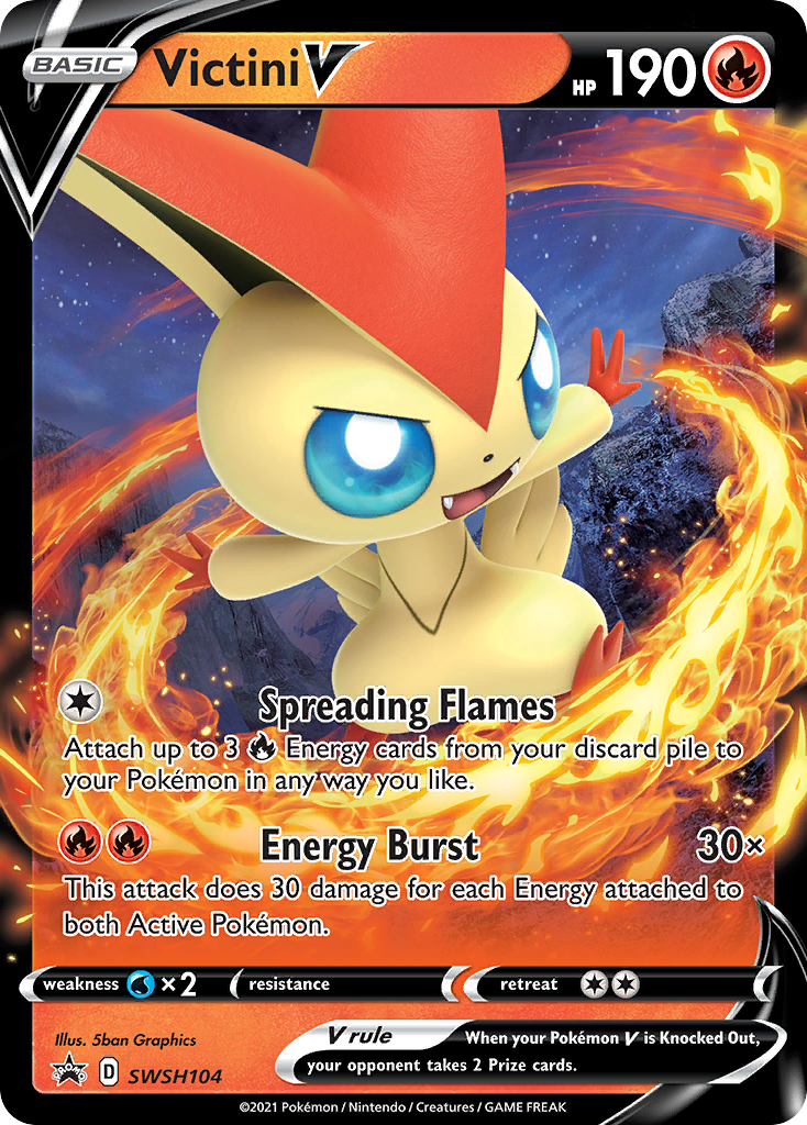 Victini V (SWSH104) [Sword & Shield: Black Star Promos] | Clutch Gaming
