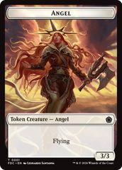 Angel (0001) // Angel (0002) Double-Sided Token [Foundations Commander Tokens] | Clutch Gaming