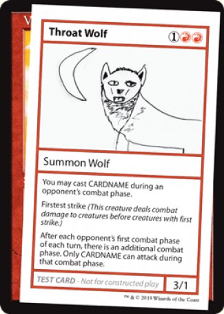 Throat Wolf (2021 Edition) [Mystery Booster Playtest Cards] | Clutch Gaming