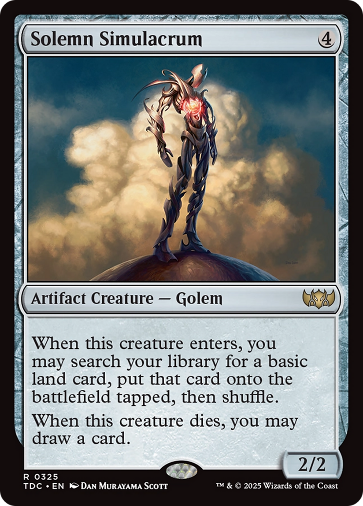 Solemn Simulacrum [Tarkir: Dragonstorm Commander] | Clutch Gaming