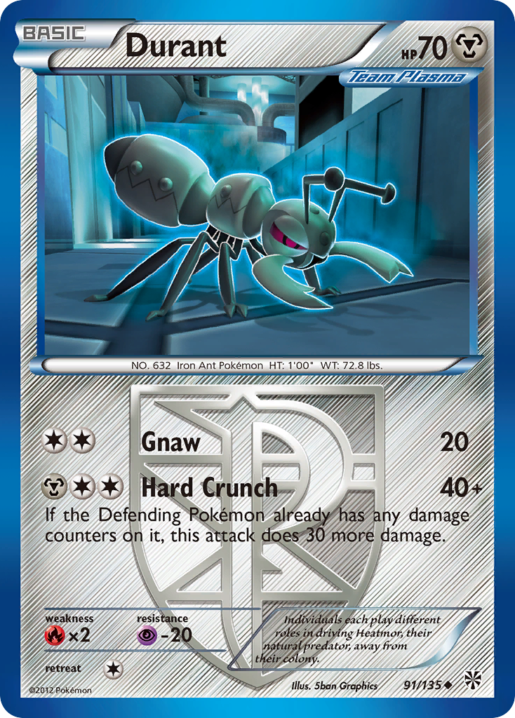 Durant (91/135) [Black & White: Plasma Storm] | Clutch Gaming