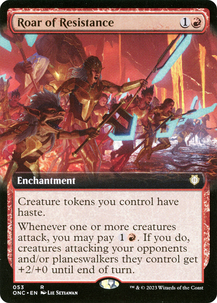 Roar of Resistance (Extended Art) [Phyrexia: All Will Be One Commander] | Clutch Gaming