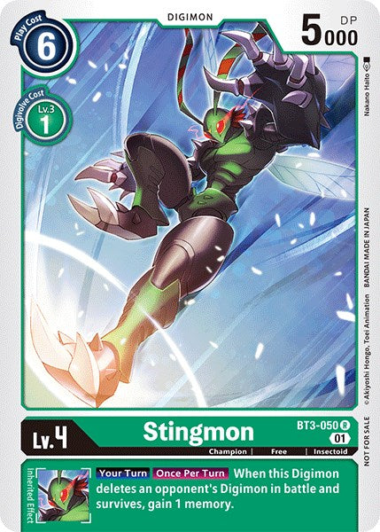Stingmon [BT3-050] (Winner Pack Double Diamond) [Release Special Booster Promos] | Clutch Gaming
