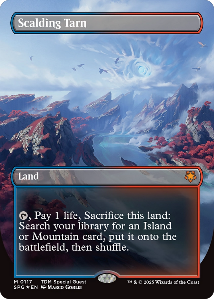 Scalding Tarn (Borderless) (Dragonscale Foil) [Tarkir: Dragonstorm Special Guests] | Clutch Gaming