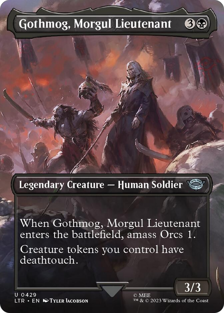 Gothmog, Morgul Lieutenant (Borderless Alternate Art) [The Lord of the Rings: Tales of Middle-Earth] | Clutch Gaming