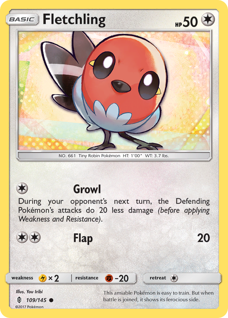 Fletchling (109/145) [Sun & Moon: Guardians Rising] | Clutch Gaming