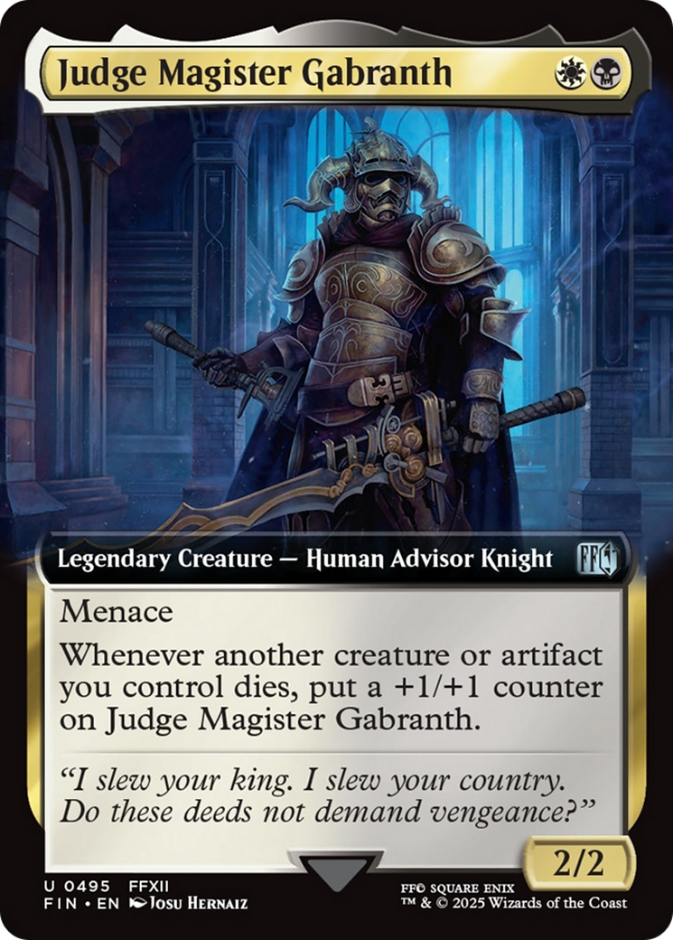 Judge Magister Gabranth (Extended Art) [FINAL FANTASY] | Clutch Gaming