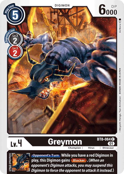 Greymon [BT8-064] [New Awakening] | Clutch Gaming