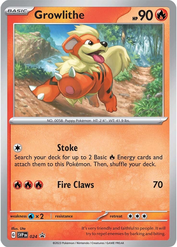 Growlithe (024) [Scarlet & Violet: Black Star Promos] | Clutch Gaming