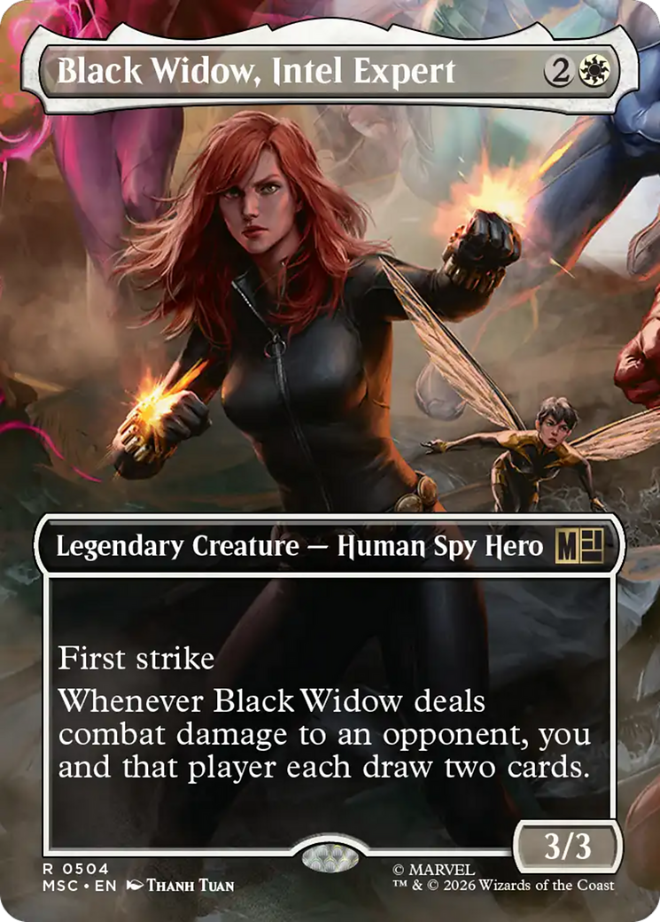 Black Widow, Intel Expert (Borderless) [Marvel Super Heroes Commander] | Clutch Gaming