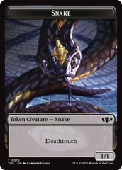 Snake // Myr Double-Sided Token [Tarkir: Dragonstorm Commander Tokens] | Clutch Gaming