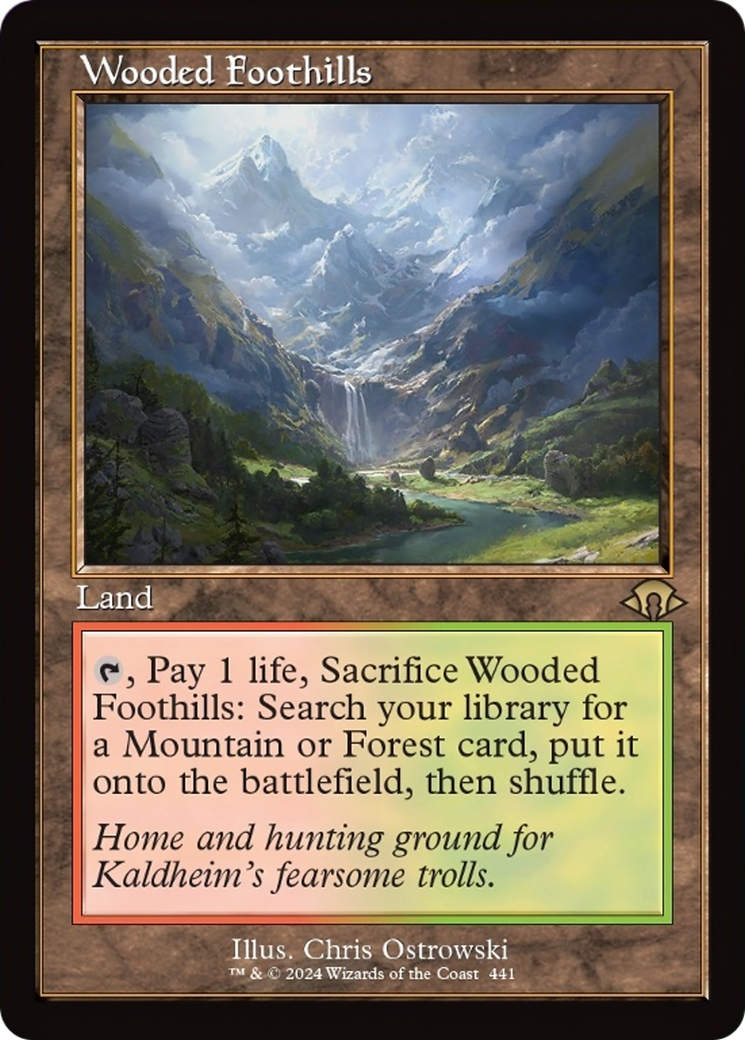 Wooded Foothills (Retro) [Modern Horizons 3] | Clutch Gaming