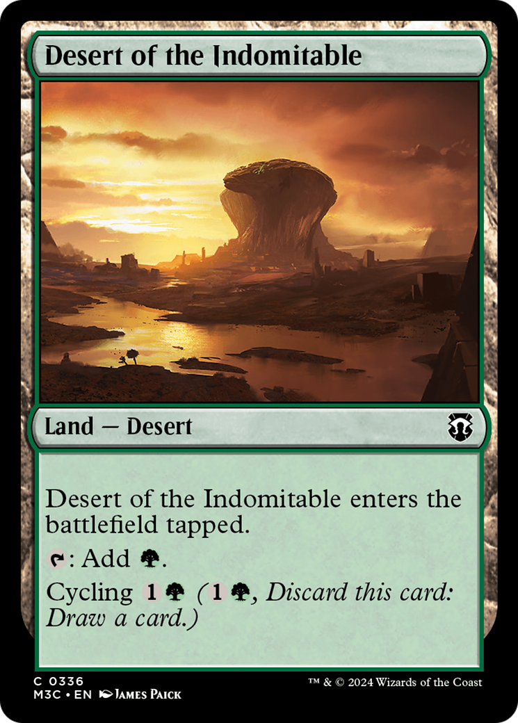 Desert of the Indomitable (Ripple Foil) [Modern Horizons 3 Commander] | Clutch Gaming