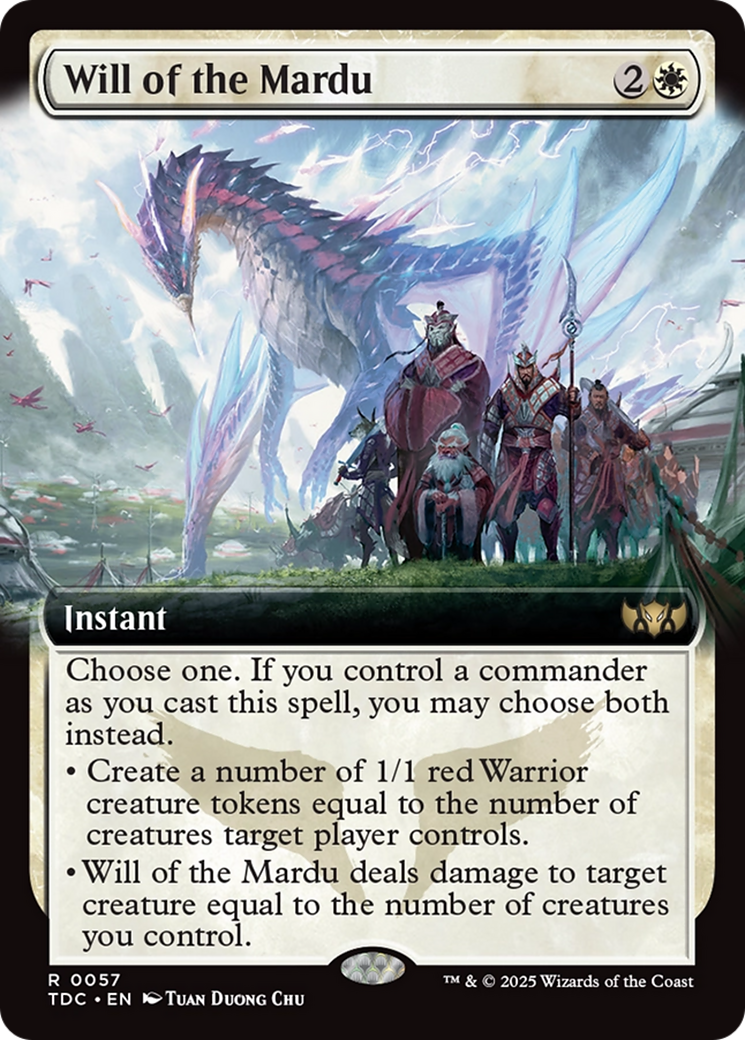 Will of the Mardu (Extended Art) [Tarkir: Dragonstorm Commander] | Clutch Gaming
