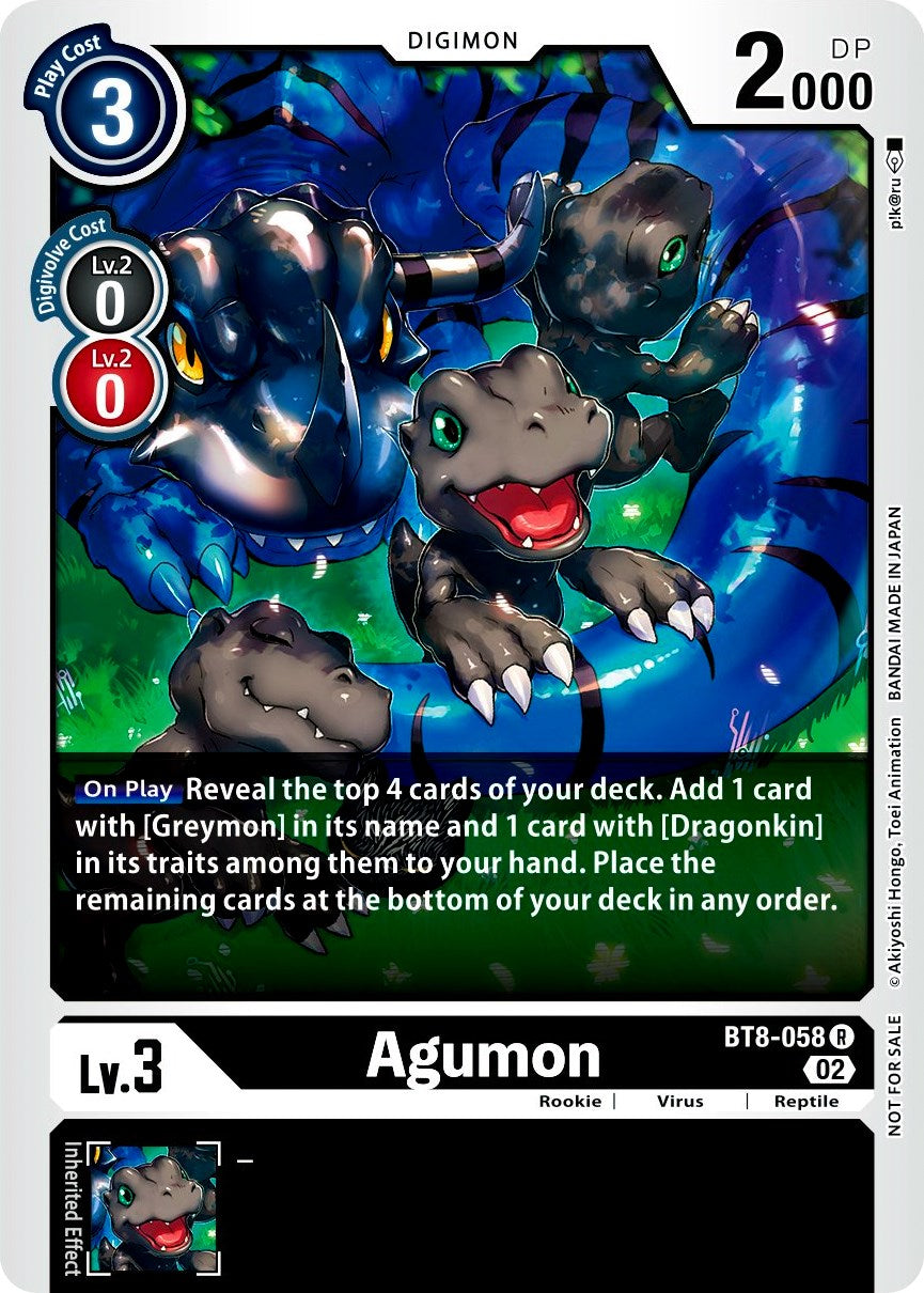 Agumon [BT8-058] (Xros Encounter Pre-Release) [New Awakening Promos] | Clutch Gaming