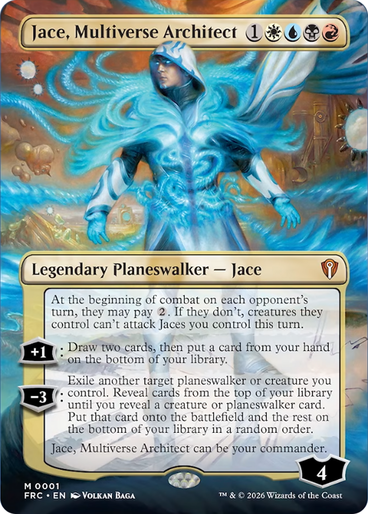 Jace, Multiverse Architect (Borderless) [Reality Fracture Commander] | Clutch Gaming