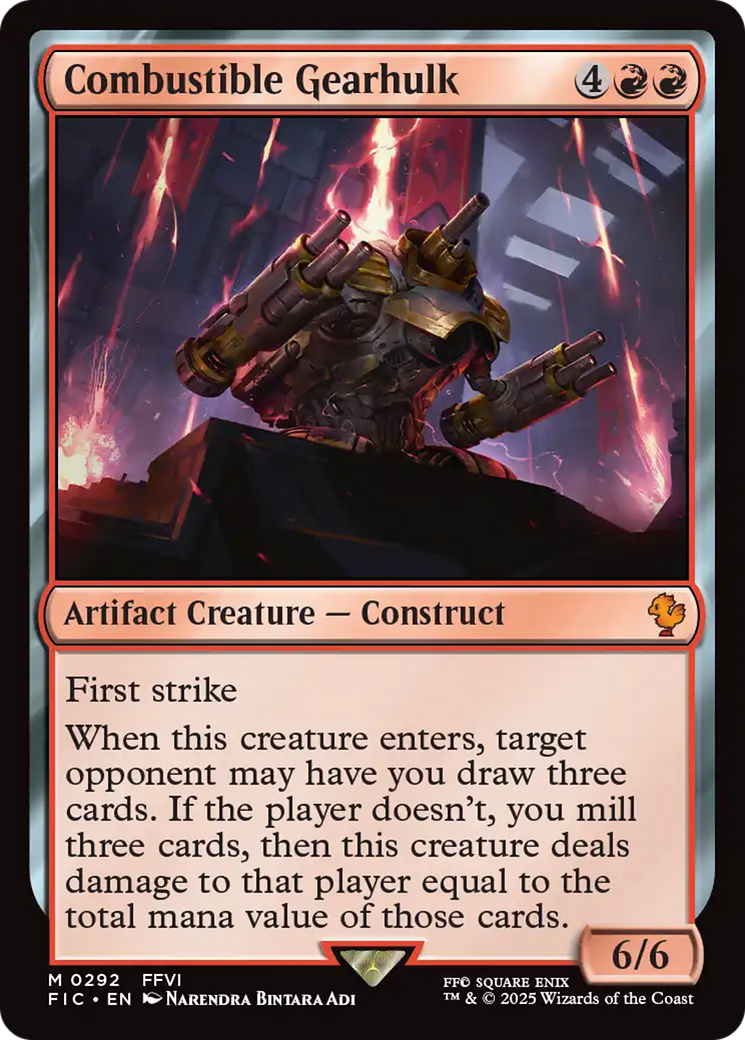 Combustible Gearhulk [FINAL FANTASY Commander] | Clutch Gaming