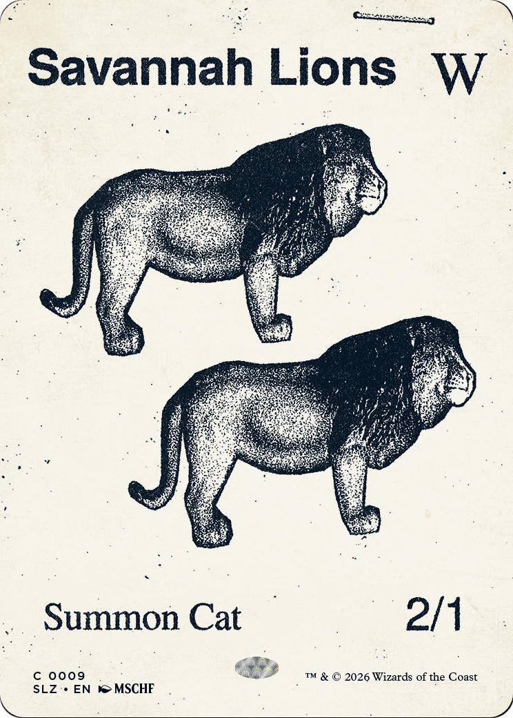 Savannah Lions (0009) [Secret Lair x MSCHF: The Zeta Set] | Clutch Gaming