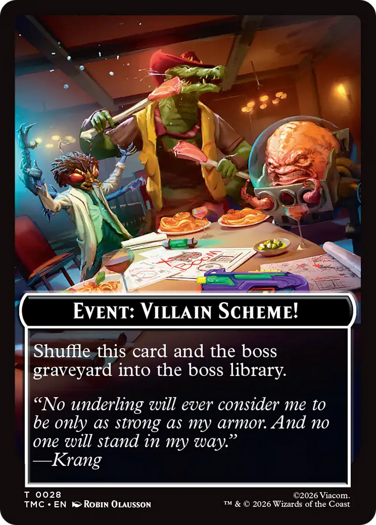 Event: Villain Scheme! [Teenage Mutant Ninja Turtles Commander Tokens] | Clutch Gaming