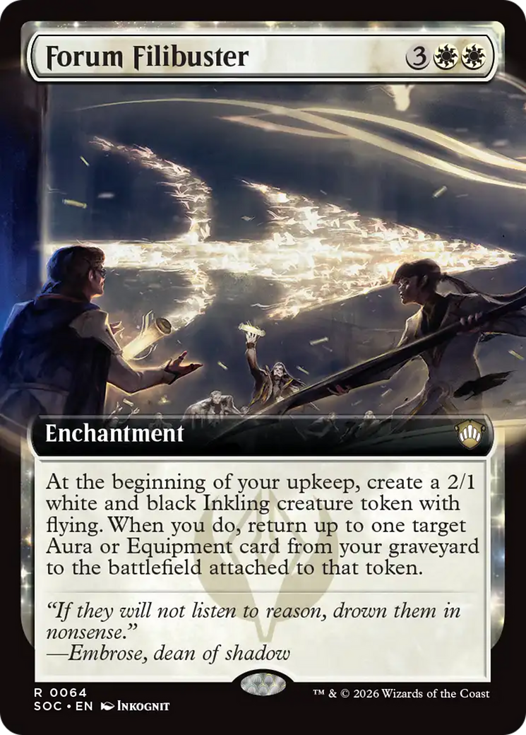Forum Filibuster (Extended Art) [Secrets of Strixhaven Commander] | Clutch Gaming