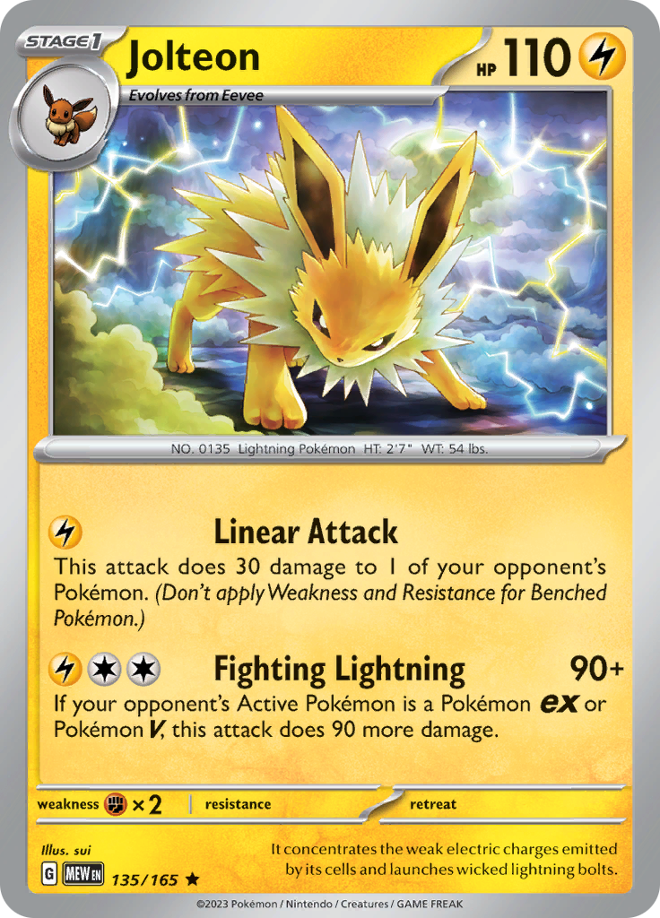 Jolteon (135/165) [Scarlet & Violet: 151] | Clutch Gaming