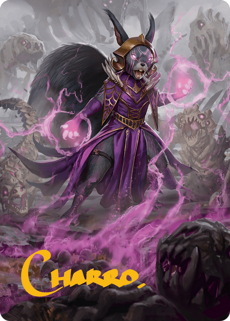 Liliana of the Dark Realms Art Card (Gold-Stamped Signature) [Bloomburrow Art Series] | Clutch Gaming