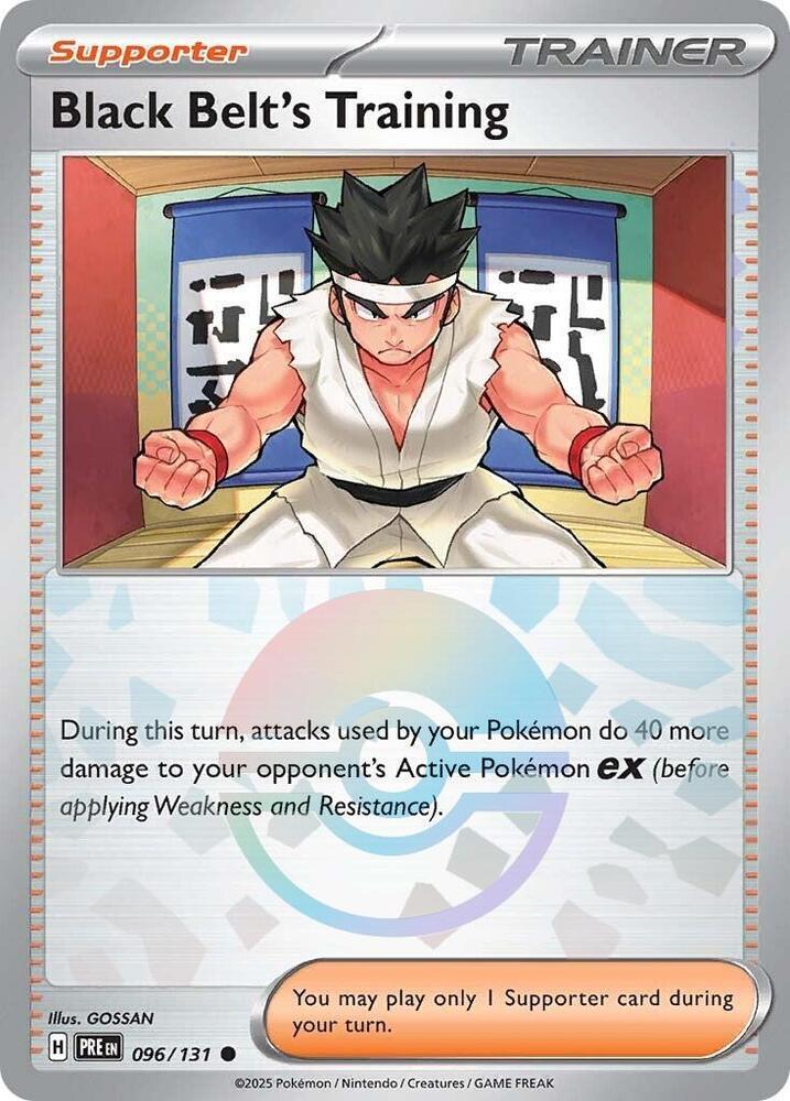 Black Belt's Training (096/131) (Poke Ball Pattern) [Scarlet & Violet: Prismatic Evolutions] | Clutch Gaming