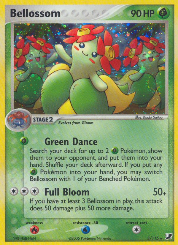 Bellossom (3/115) [EX: Unseen Forces] | Clutch Gaming