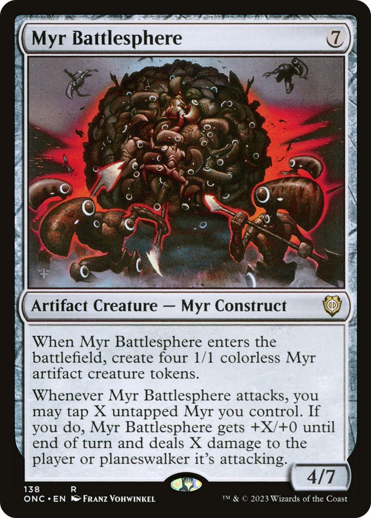 Myr Battlesphere [Phyrexia: All Will Be One Commander] | Clutch Gaming