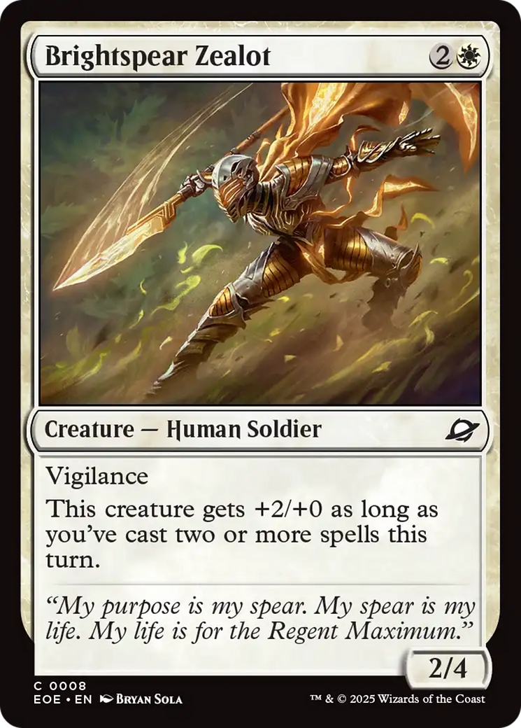 Brightspear Zealot [Edge of Eternities] | Clutch Gaming