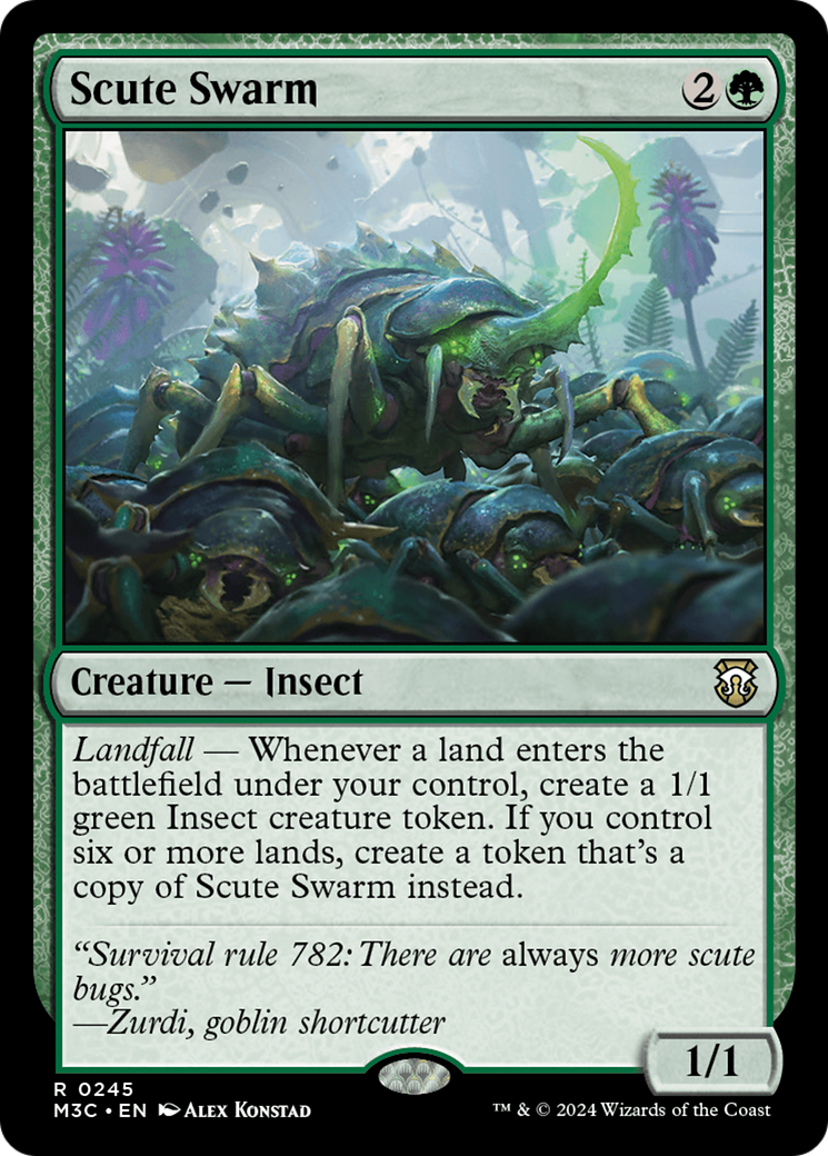 Scute Swarm (Ripple Foil) [Modern Horizons 3 Commander] | Clutch Gaming