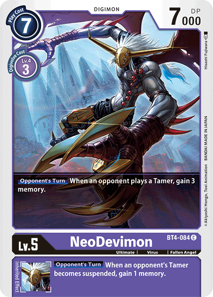 NeoDevimon [BT4-084] [Great Legend] | Clutch Gaming