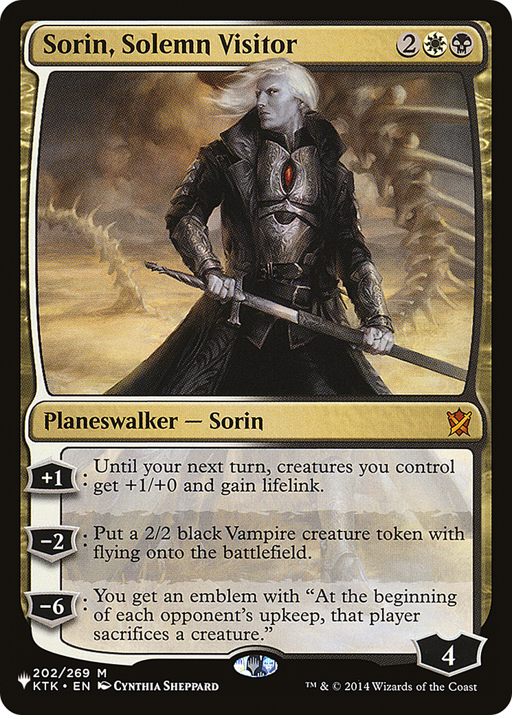 Sorin, Solemn Visitor [The List Reprints] | Clutch Gaming