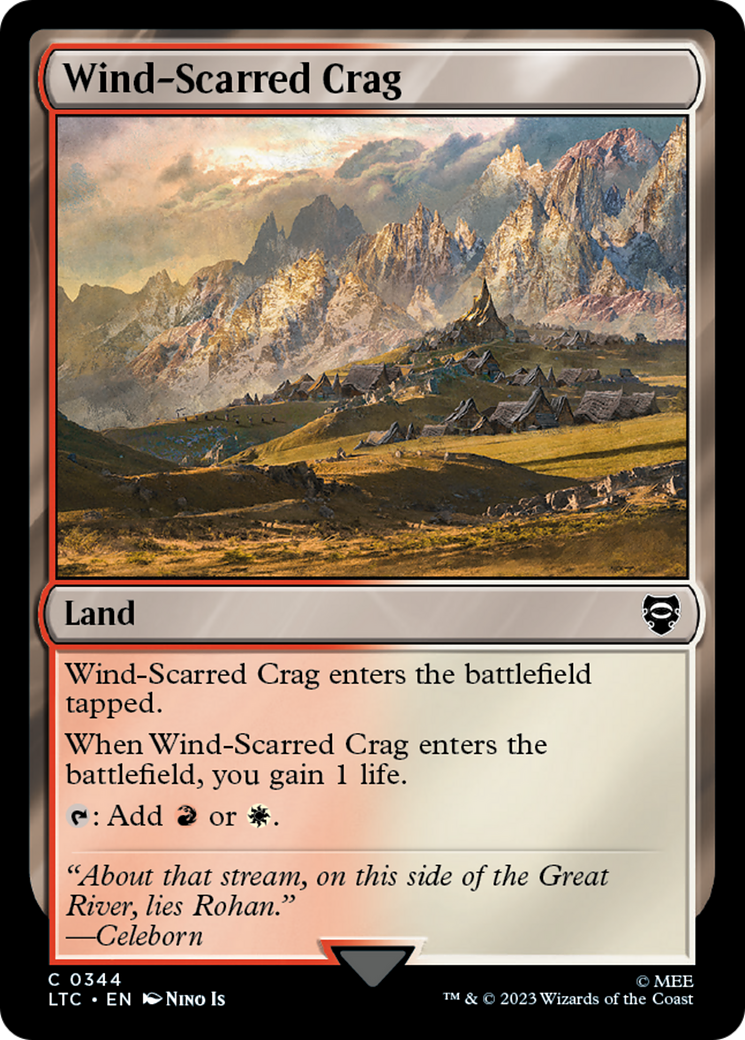 Wind-Scarred Crag [The Lord of the Rings: Tales of Middle-Earth Commander] | Clutch Gaming