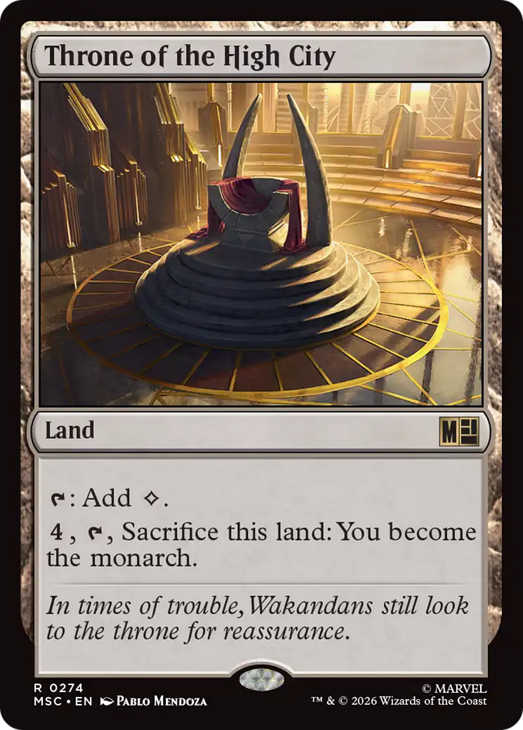 Throne of the High City (Surge Foil) [Marvel Super Heroes Commander] | Clutch Gaming