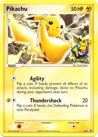 Pikachu (012) (10th Anniversary Promo) [Miscellaneous Cards] | Clutch Gaming