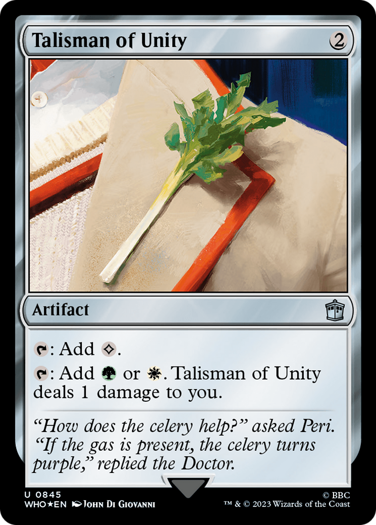 Talisman of Unity (Surge Foil) [Doctor Who] | Clutch Gaming