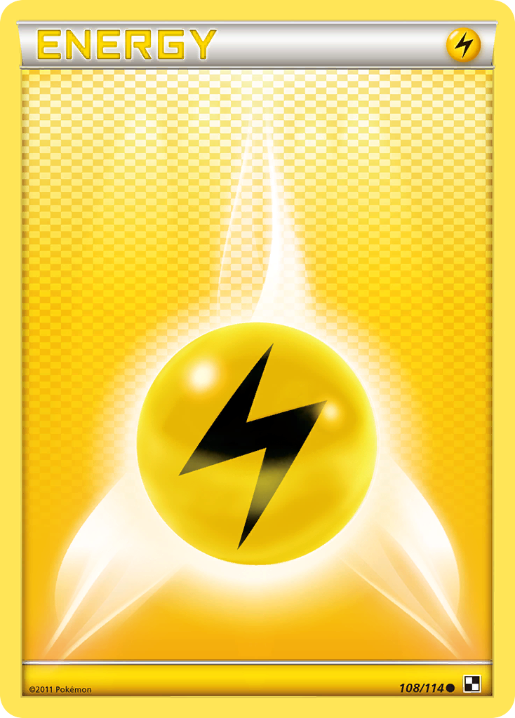 Lightning Energy (108/114) [Black & White: Base Set] | Clutch Gaming