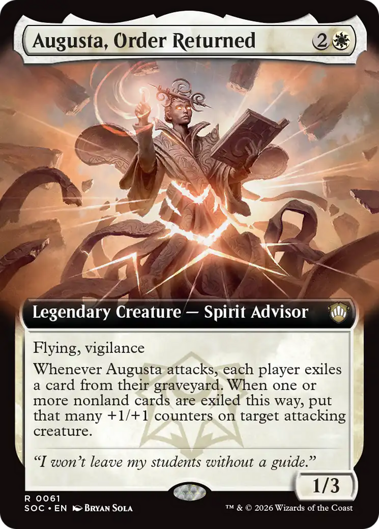 Augusta, Order Returned (Extended Art) [Secrets of Strixhaven Commander] | Clutch Gaming
