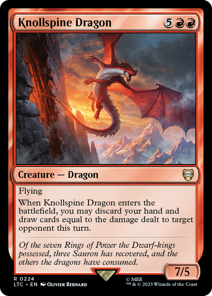 Knollspine Dragon [The Lord of the Rings: Tales of Middle-Earth Commander] | Clutch Gaming