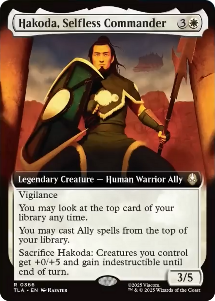 Hakoda, Selfless Commander (Extended Art) [Avatar: The Last Airbender] | Clutch Gaming