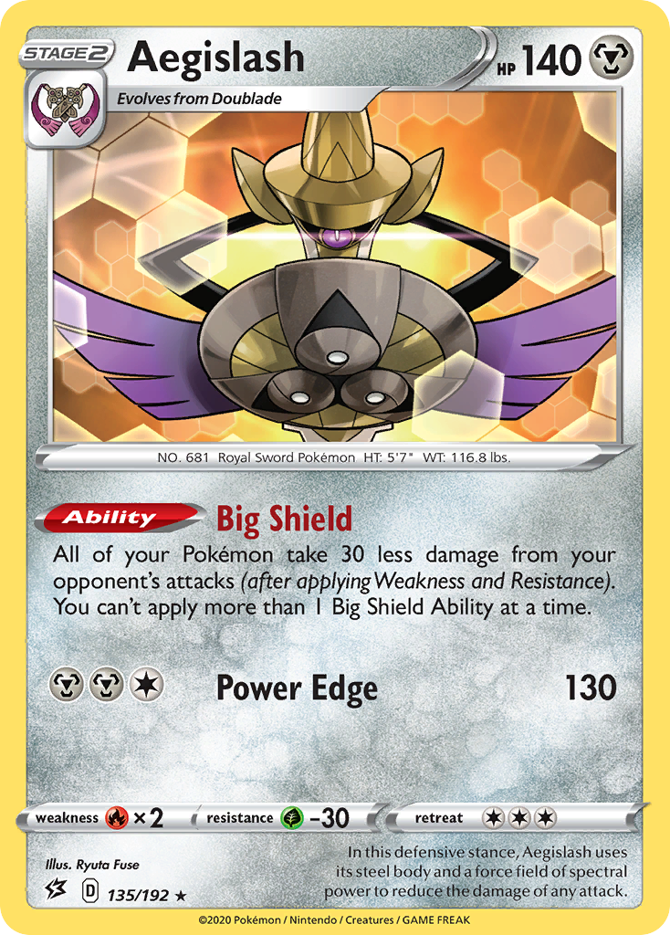 Aegislash (135/192) [Sword & Shield: Rebel Clash] | Clutch Gaming