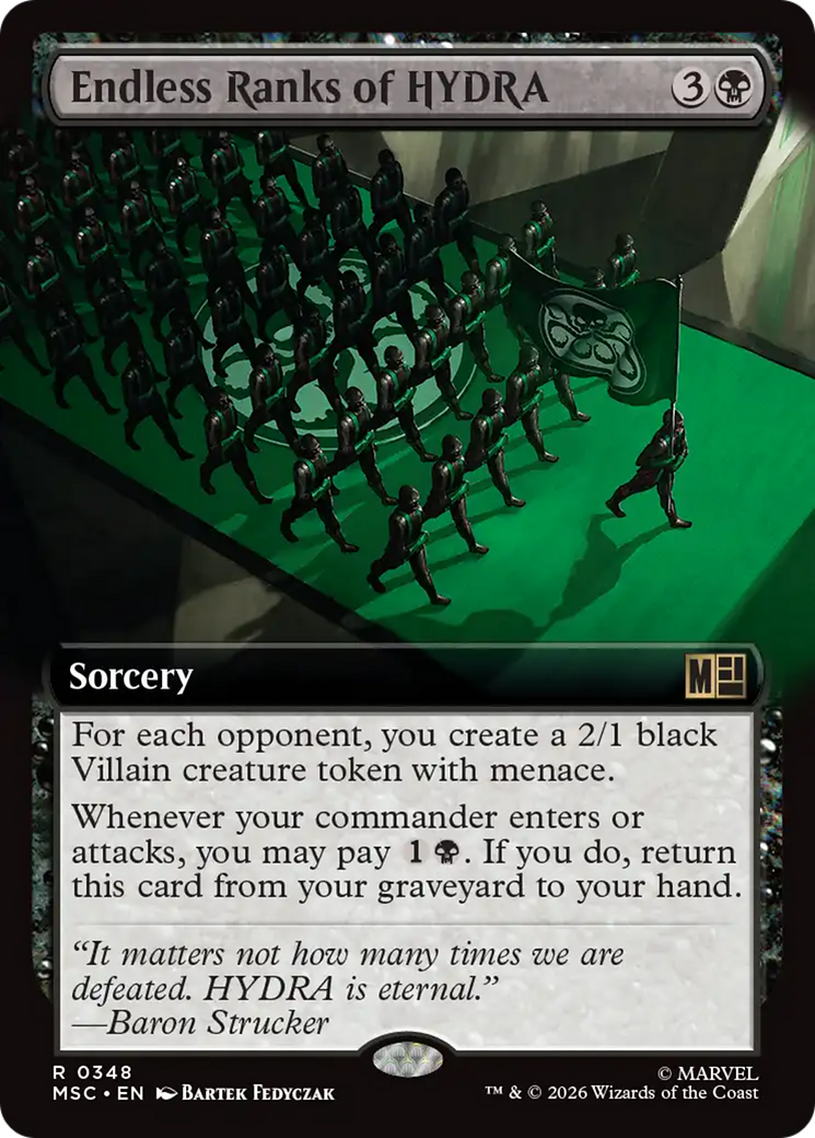 Endless Ranks of HYDRA (Extended Art) [Marvel Super Heroes Commander] | Clutch Gaming