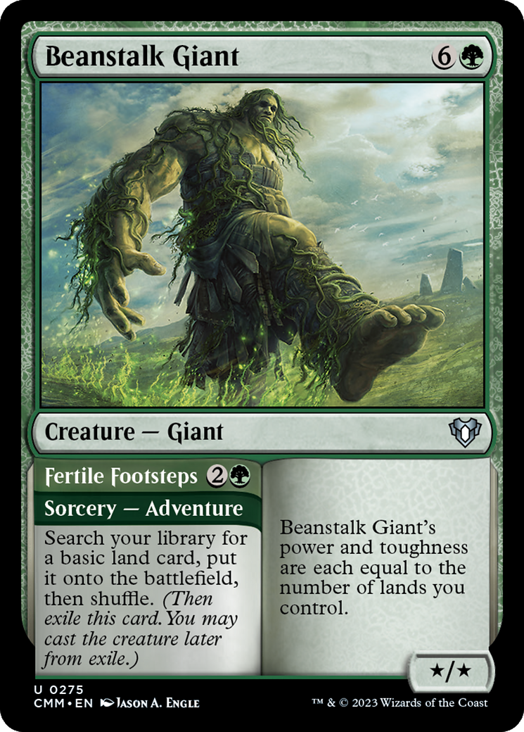 Beanstalk Giant // Fertile Footsteps [Commander Masters] | Clutch Gaming