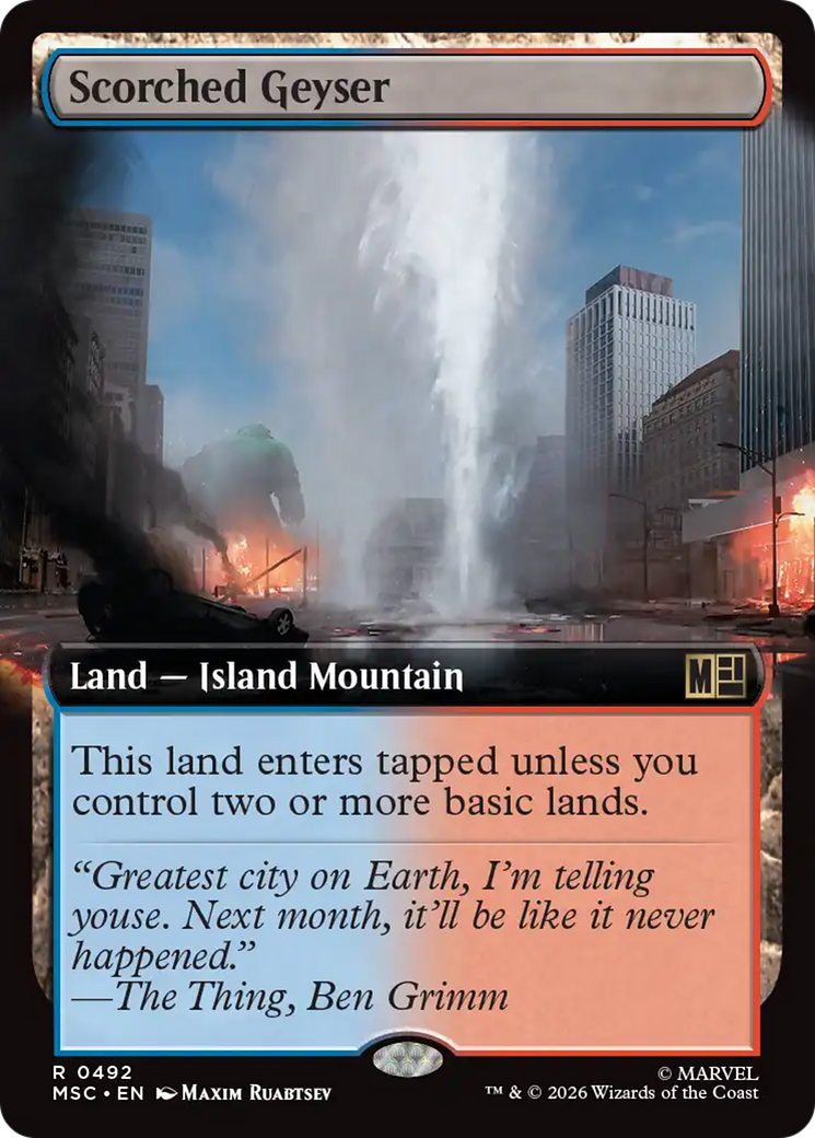 Scorched Geyser (Extended Art) [Marvel Super Heroes Commander] | Clutch Gaming