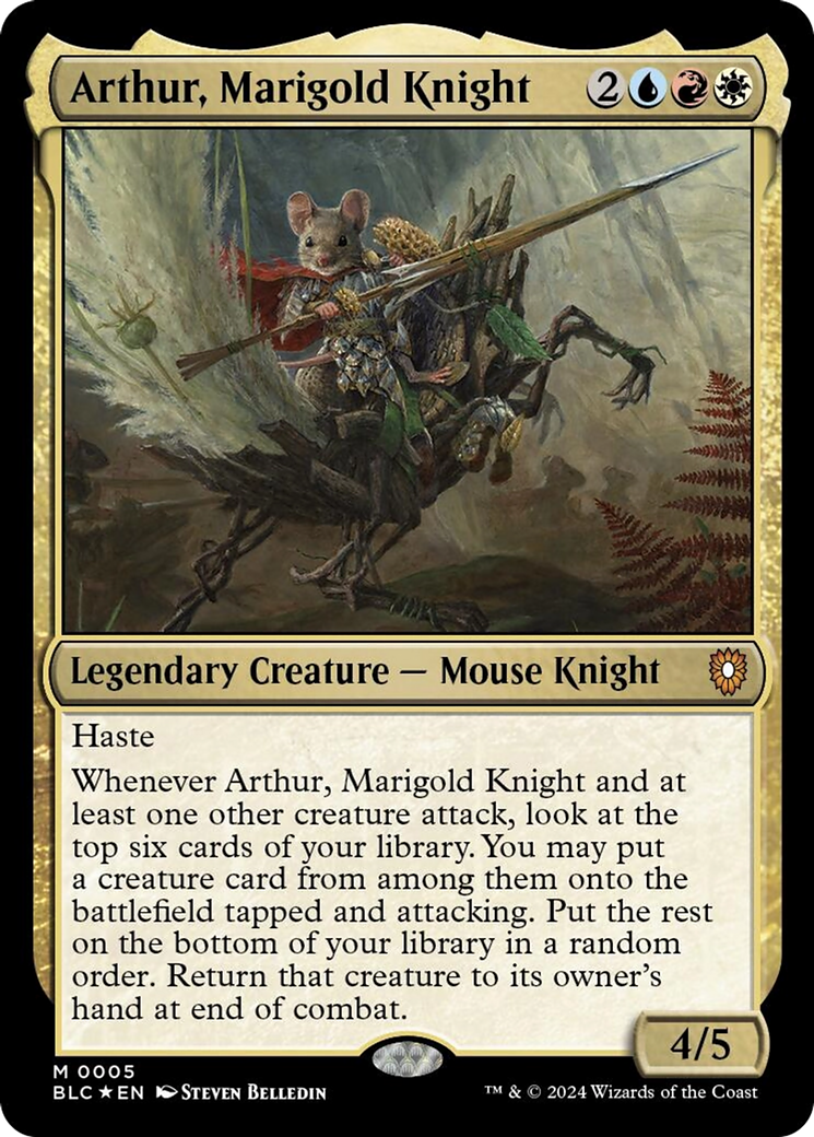 Arthur, Marigold Knight [Bloomburrow Commander] | Clutch Gaming