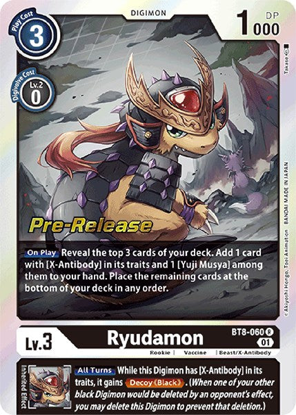 Ryudamon [BT8-060] [New Awakening Pre-Release Cards] | Clutch Gaming