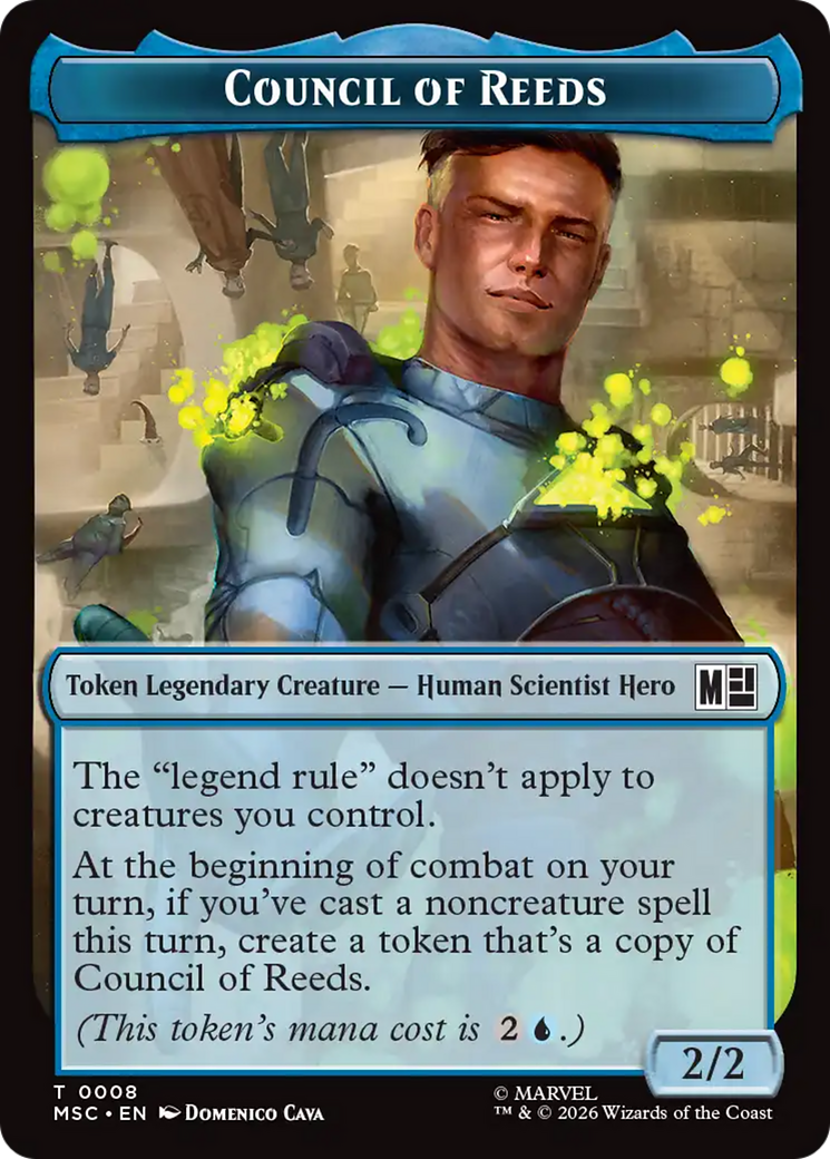 Wall // Council of Reeds Double-Sided Token [Marvel Super Heroes Commander Tokens] | Clutch Gaming