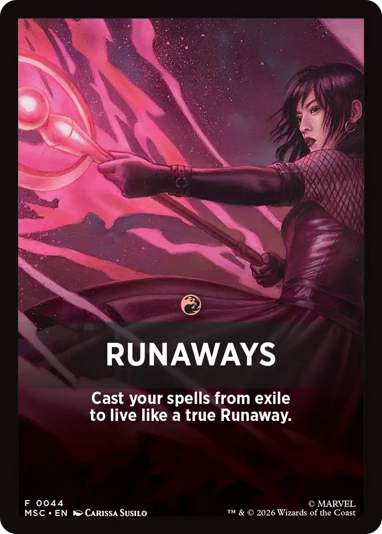 Runaways Theme Card [Marvel Super Heroes Commander] | Clutch Gaming