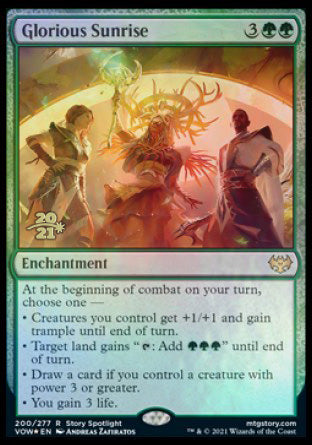 Glorious Sunrise [Innistrad: Crimson Vow Prerelease Promos] | Clutch Gaming